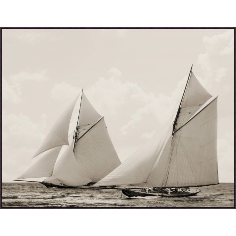 Regatta Photograph Artwork Espresso Frame - 60.25 x 46.25