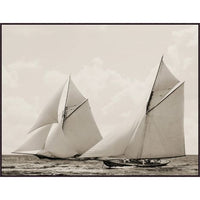 Regatta Photograph Artwork Espresso Frame - 60.25 x 46.25