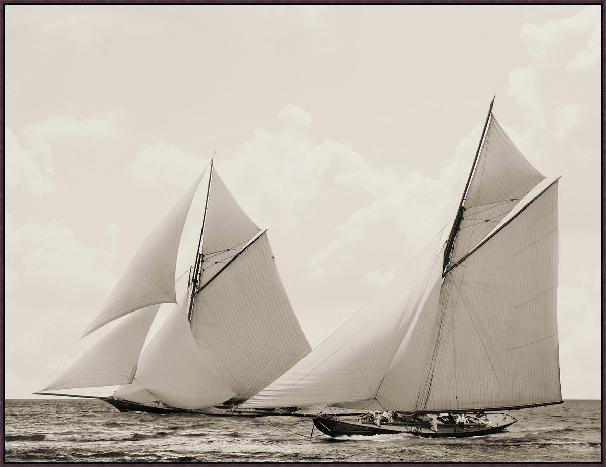 Regatta Photograph Artwork Espresso Frame - 60.25 x 46.25
