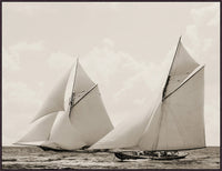 Regatta Photograph Artwork Espresso Frame - 60.25 x 46.25