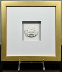 La Creme Bain D'Oiseaux Intaglio Framed Artwork - 8 x 8