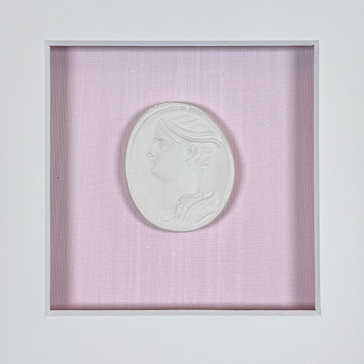 La Rose Memoire Intaglio 1 Framed Artwork - 8 x 8