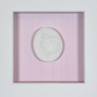 La Rose Memoire Intaglio 1 Framed Artwork - 8 x 8