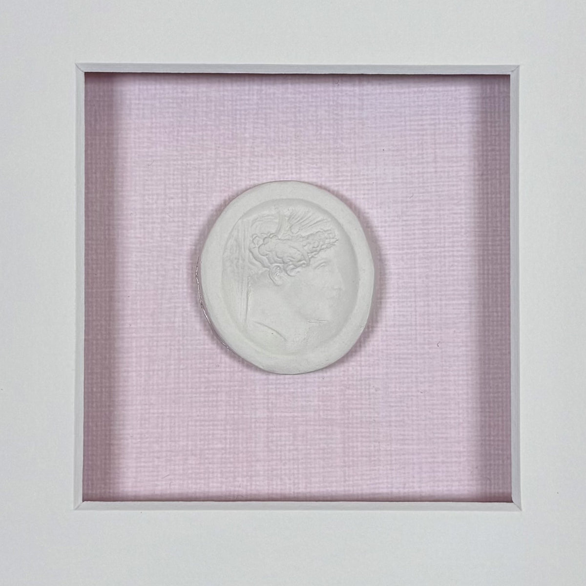 La Rose Memoire Intaglio 2 Framed Artwork - 8 x 8