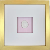 La Rose Memoire Intaglio 1 Framed Artwork - 8 x 8