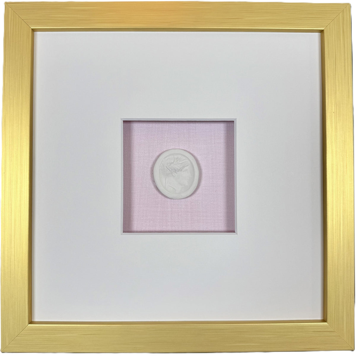 La Rose Memoire Intaglio 2 Framed Artwork - 8 x 8