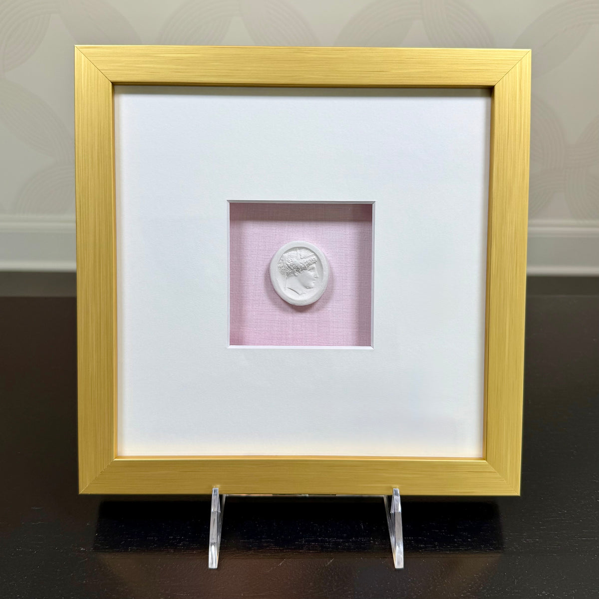 La Rose Memoire Intaglio 2 Framed Artwork - 8 x 8