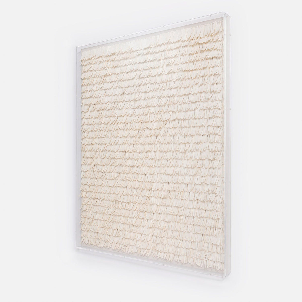Large artwork made with natural coco sticks
