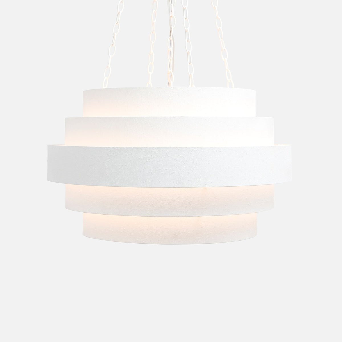 Thyra Chandelier - Textured White Metal 27x16