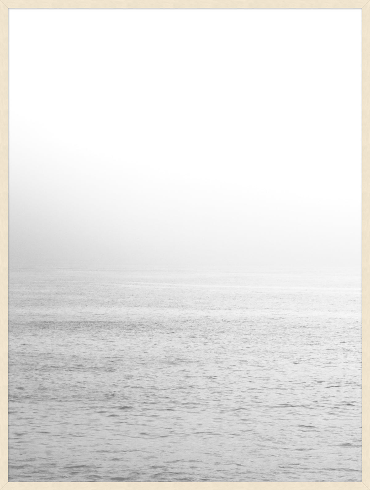 White Seas 1 by Lillian August Photograph Artwork Pickled White Frame - 46.5 x 61.5