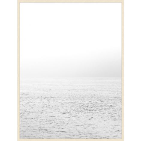 White Seas 2 by Lillian August Photograph Artwork Pickled White Frame - 46.5 x 61.5