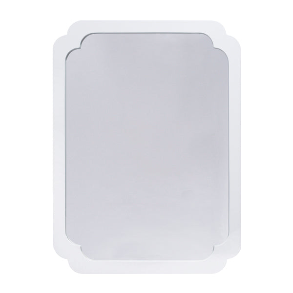 Amelia Wall Mirror - Glossy White Lacquer