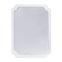 Amelia Wall Mirror - Glossy White Lacquer