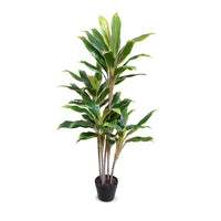High-quality fake yellow green dracaena tree
