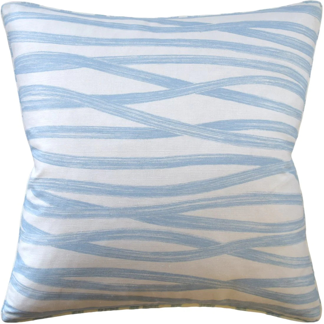 Brushstrokes Throw Pillow - 22x22 Sky