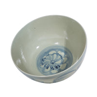 Inside of sea flower bowl in light blue