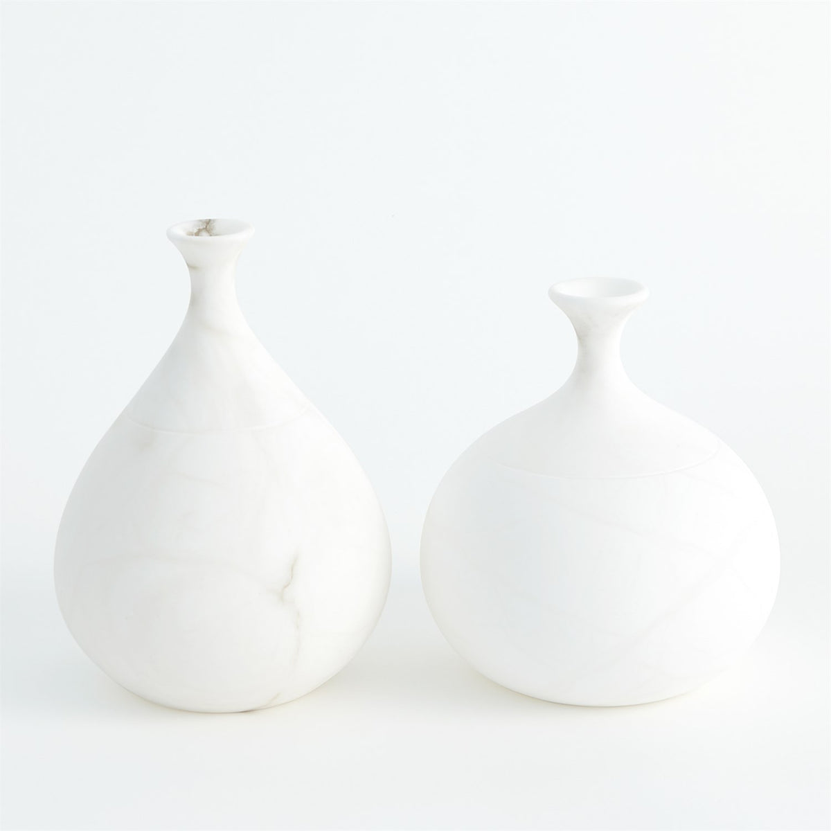 Alabaster Teardrop Vase