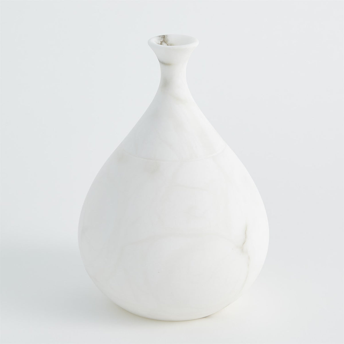 Alabaster Teardrop Vase