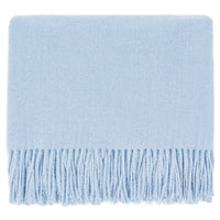 Edinburgh powder blue throw blanket