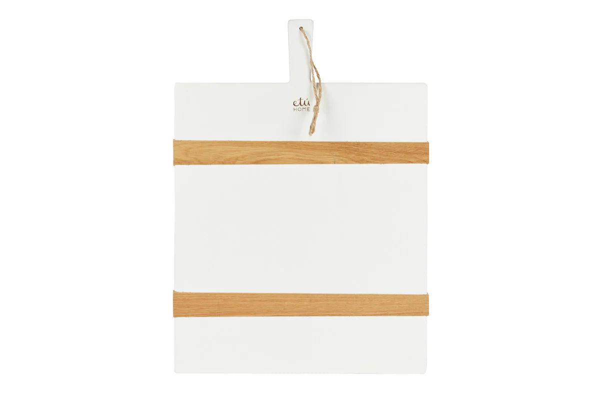 White Rectangle Mod Charcuterie Board - Medium