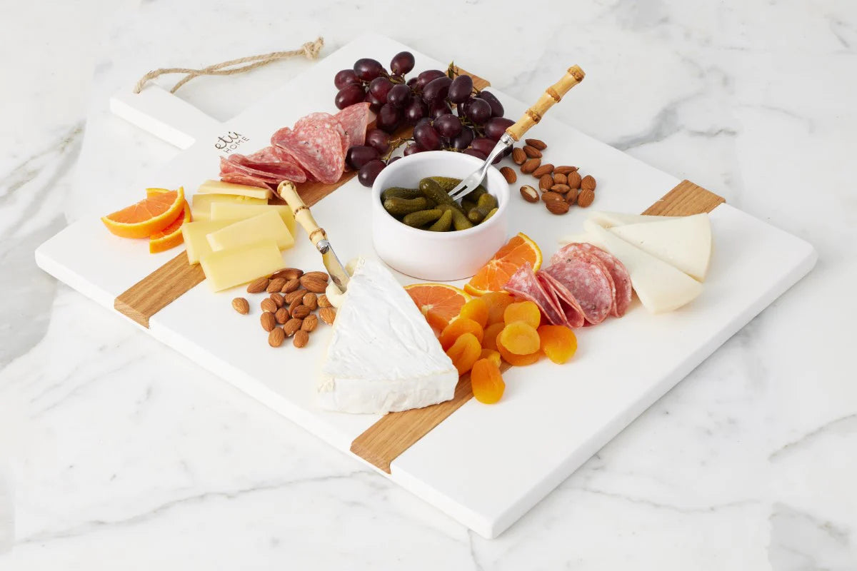 White Rectangle Mod Charcuterie Board - Medium