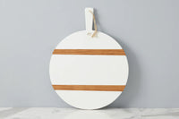 White Round Mod Charcuterie Board - Medium