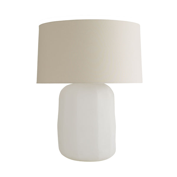 Hand-blown white lamp