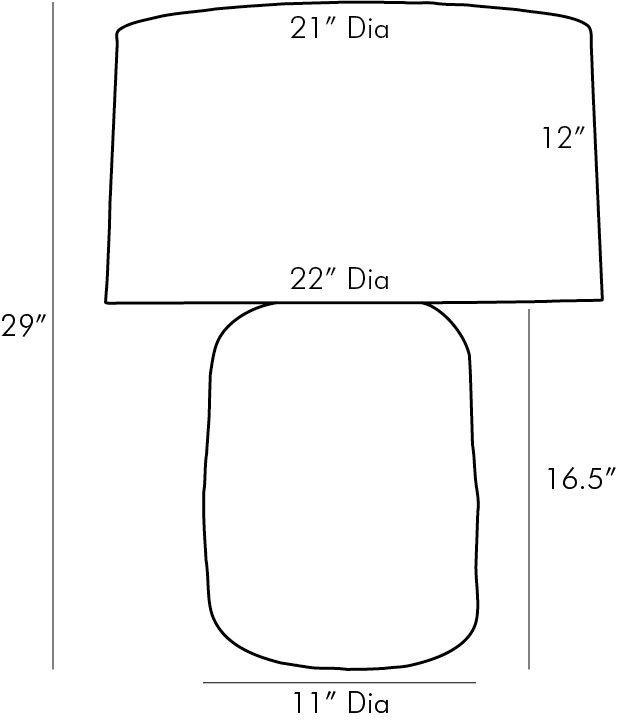 Frio lamp dimensions