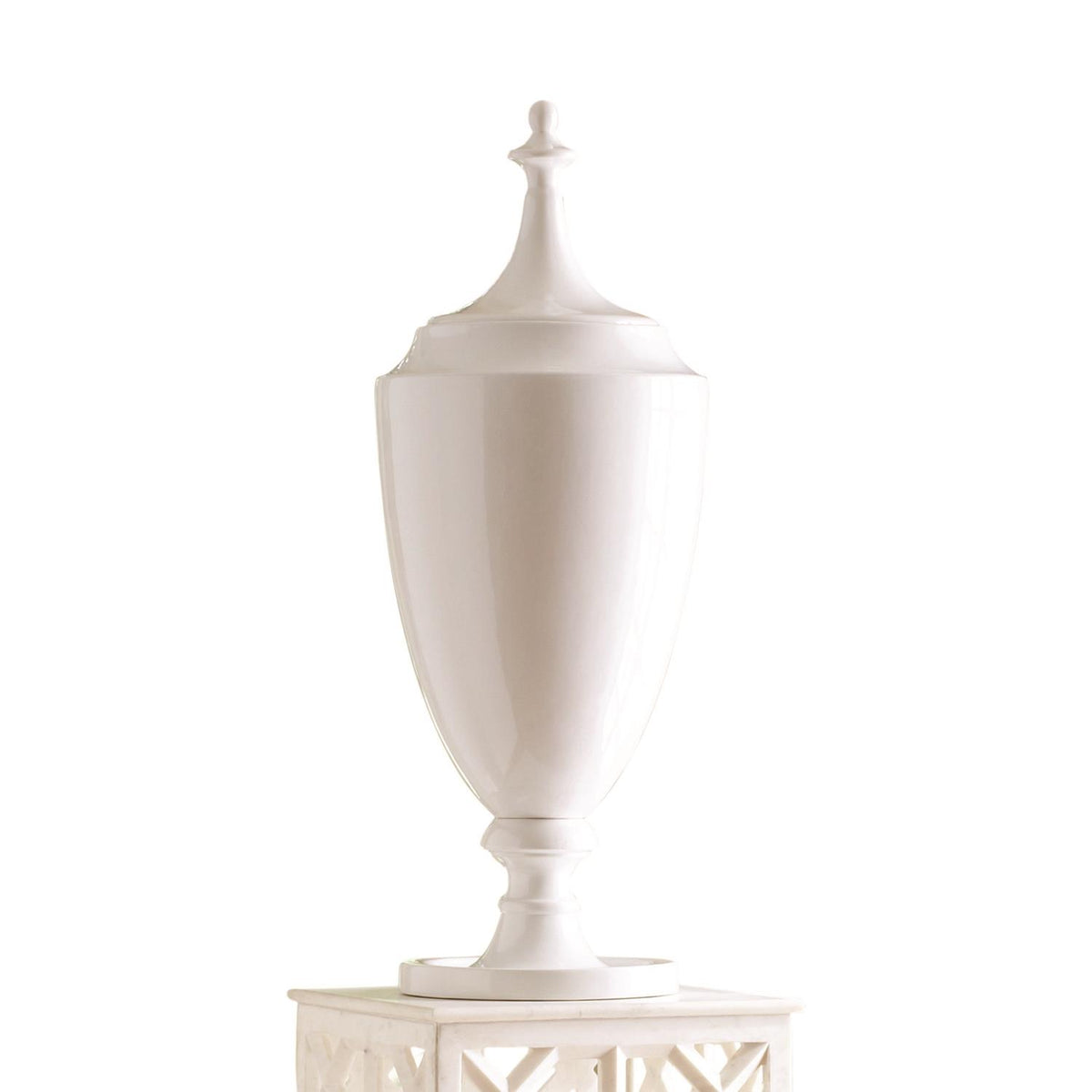 Grande Urn with Lid - White