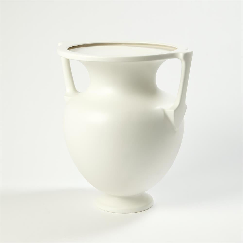 Grecian Amphora - Matte White - Large