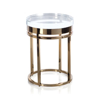 Langham Side Table - Polished Gold