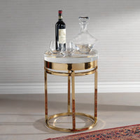 Langham Side Table - Polished Gold