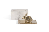 Kanina Decorative Box - Brass and Marble