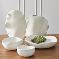 Kelp Vase - Matte White Tall