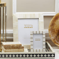 4x6 resin photo frame with gold metal finishes