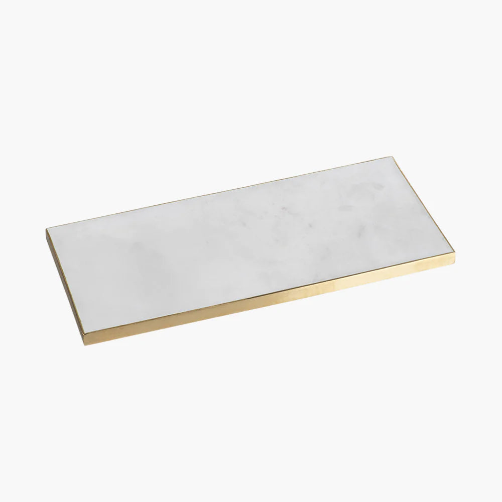 Marble marble vanity tray