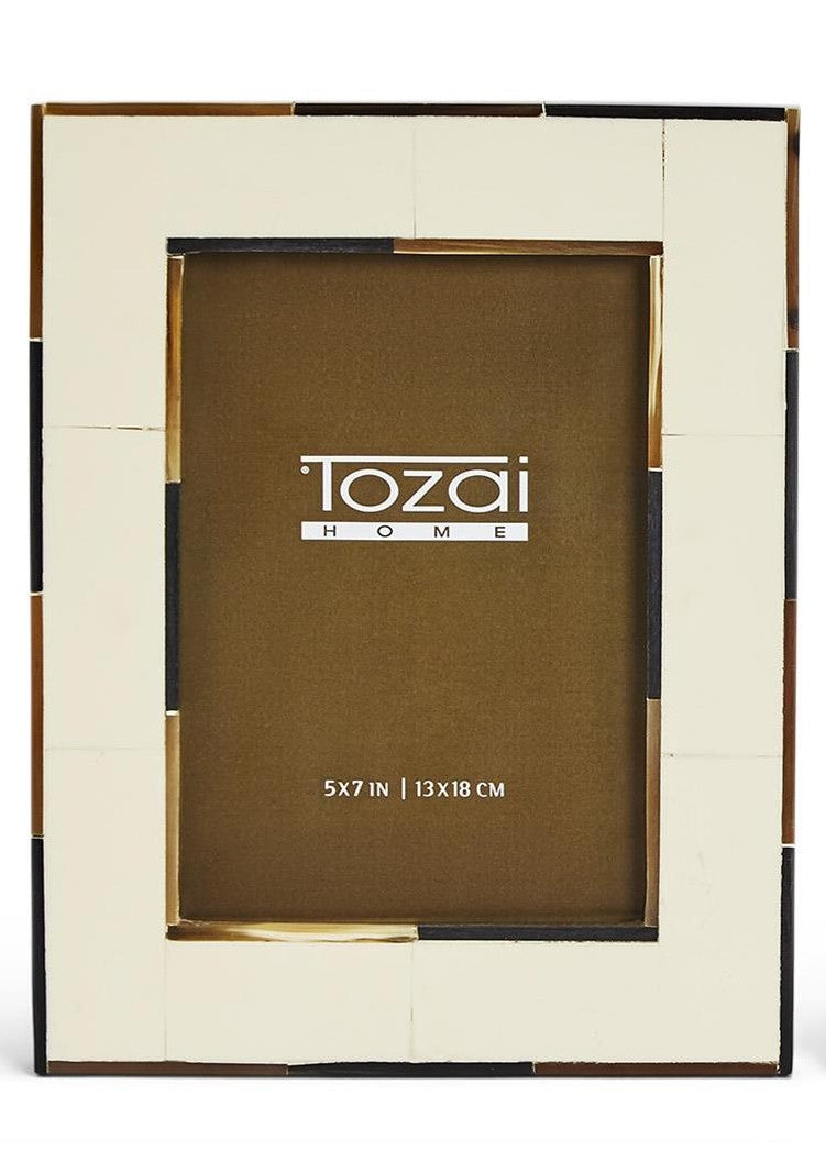 Milano 5" x 7" Photo Frame with Horn Inseam