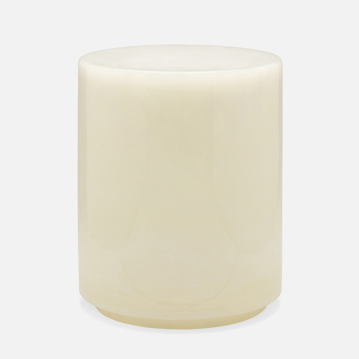 Murni Stool - Pearl White Cast Resin