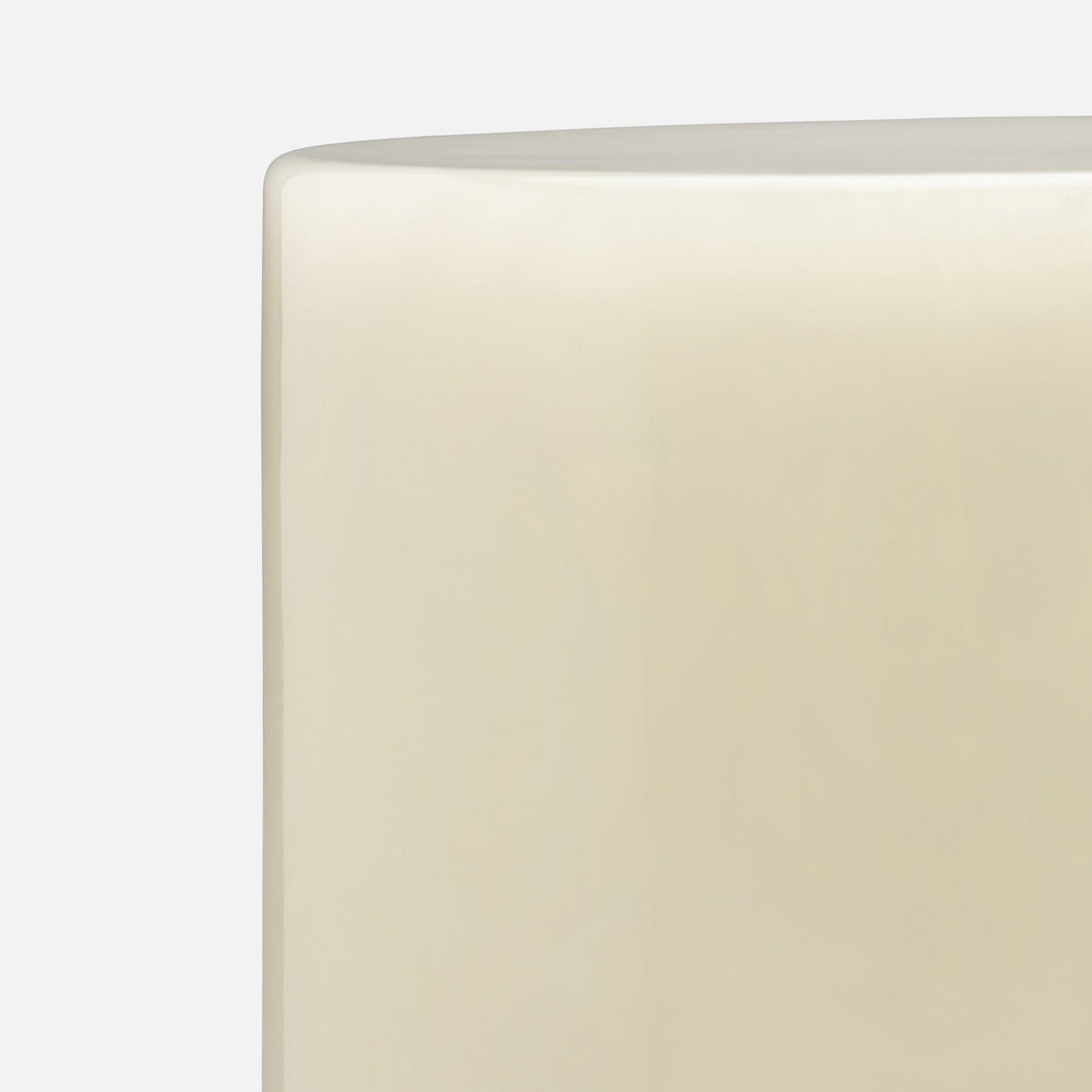 Murni Stool - Pearl White Cast Resin
