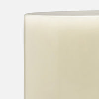Murni Stool - Pearl White Cast Resin