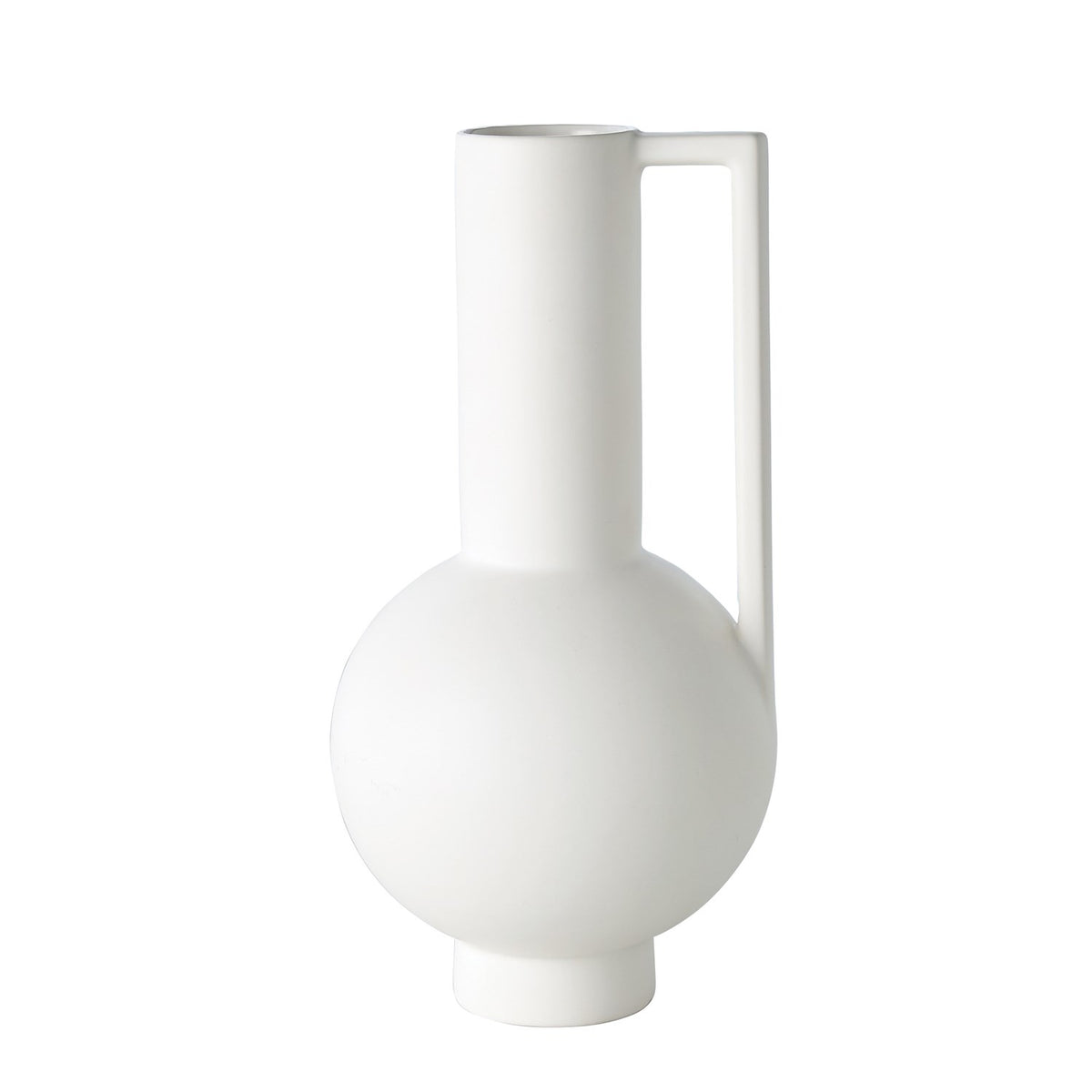 Classic Pitcher w/Handle-Matte White