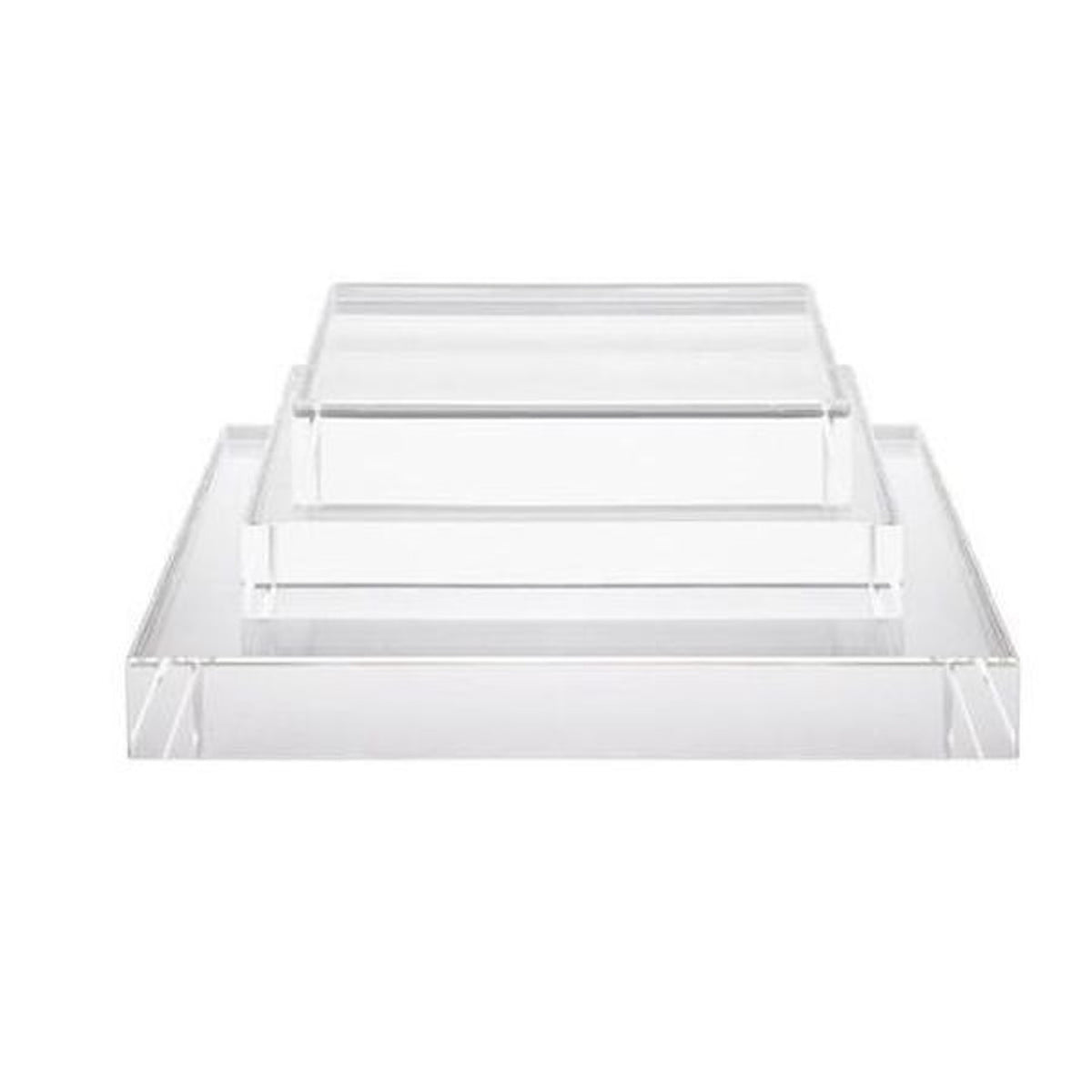 Solid Acrylic Riser Square Display Base - Multiple Sizes