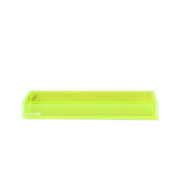 Medium Slim Acrylic Tray - Neon Yellow