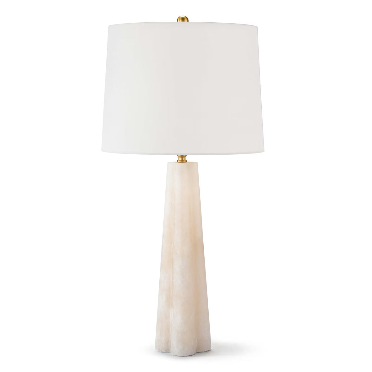 Quatrefoil Alabaster Table Lamp - Small