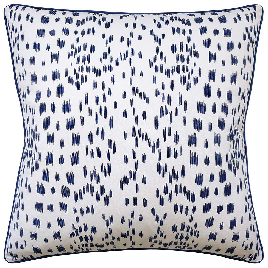 Les Touches Throw Pillow - 22x22 Blue