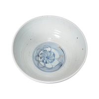 Sea Flower Bowl Light Blue Small - 13 Inch Wide