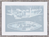 Amokura General Arrangement Plan Framed Artwork - 40 x 30