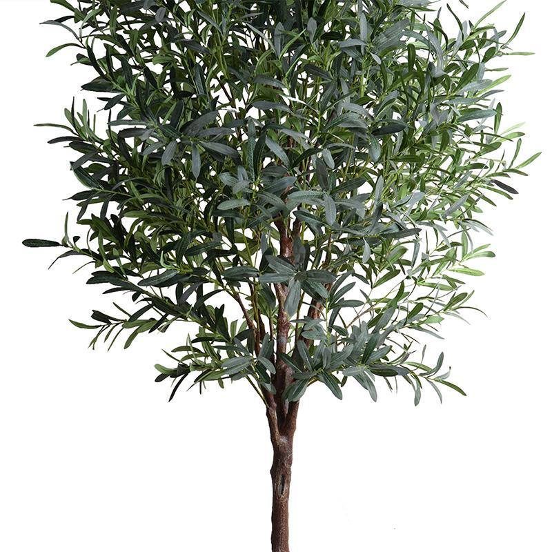 Realistic indoor fake olive tree