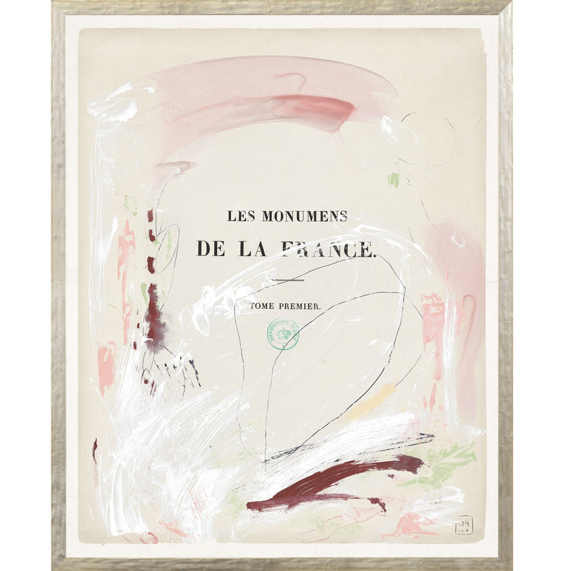 Parisienne Page VI by Gayle Harismowich Framed Artwork - 42 x 52