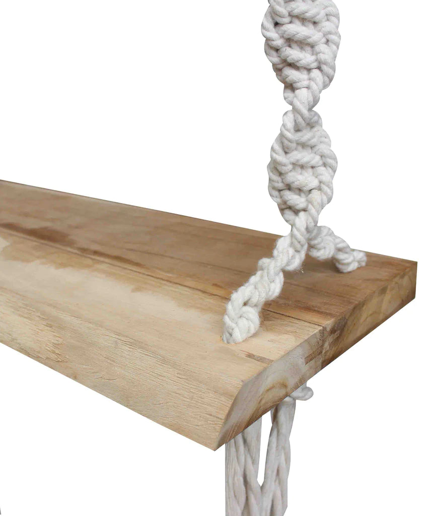 Rope on teak Allegra swing